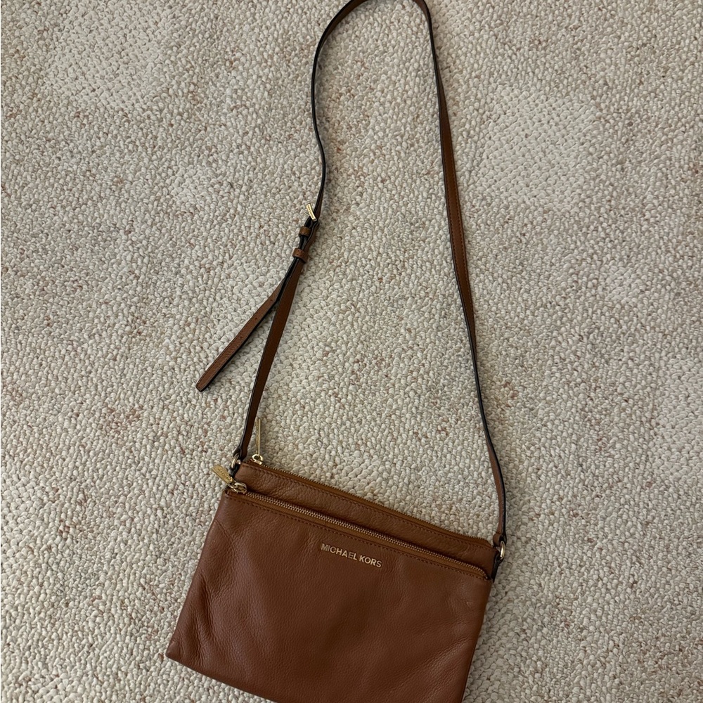 Michael Kors Tan Leather Crossbody
